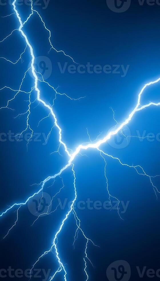 blue background with a lot of lightning photo