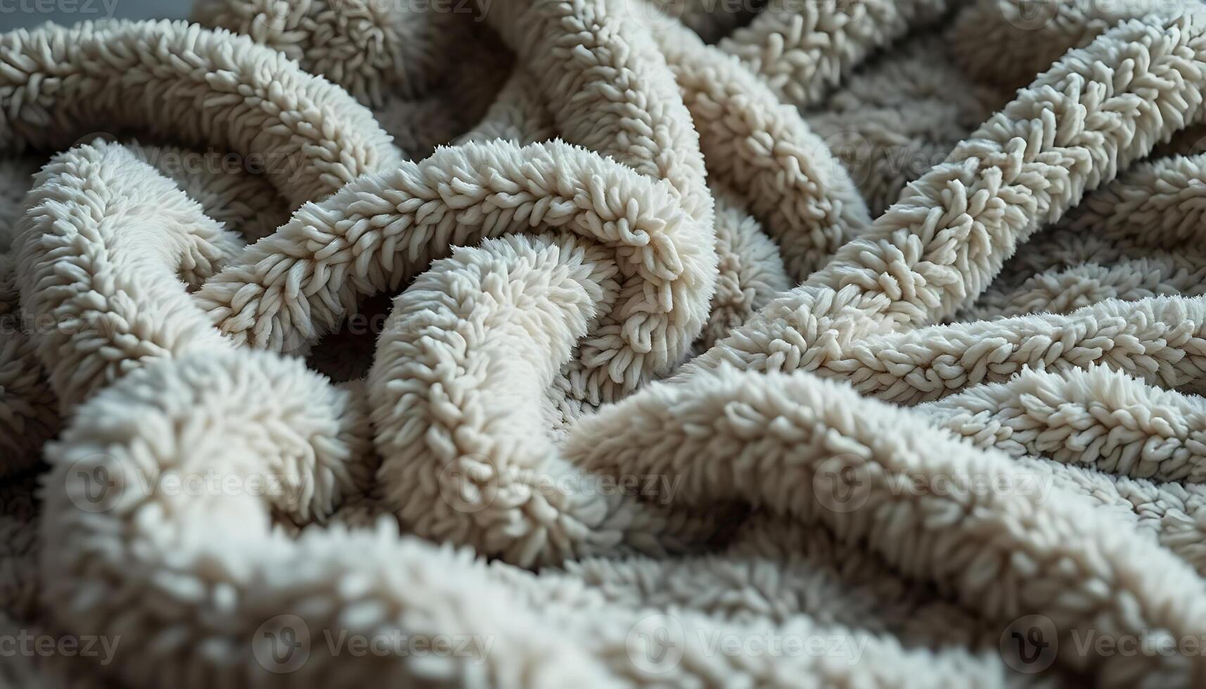 close up of a blanket with a knot on it photo