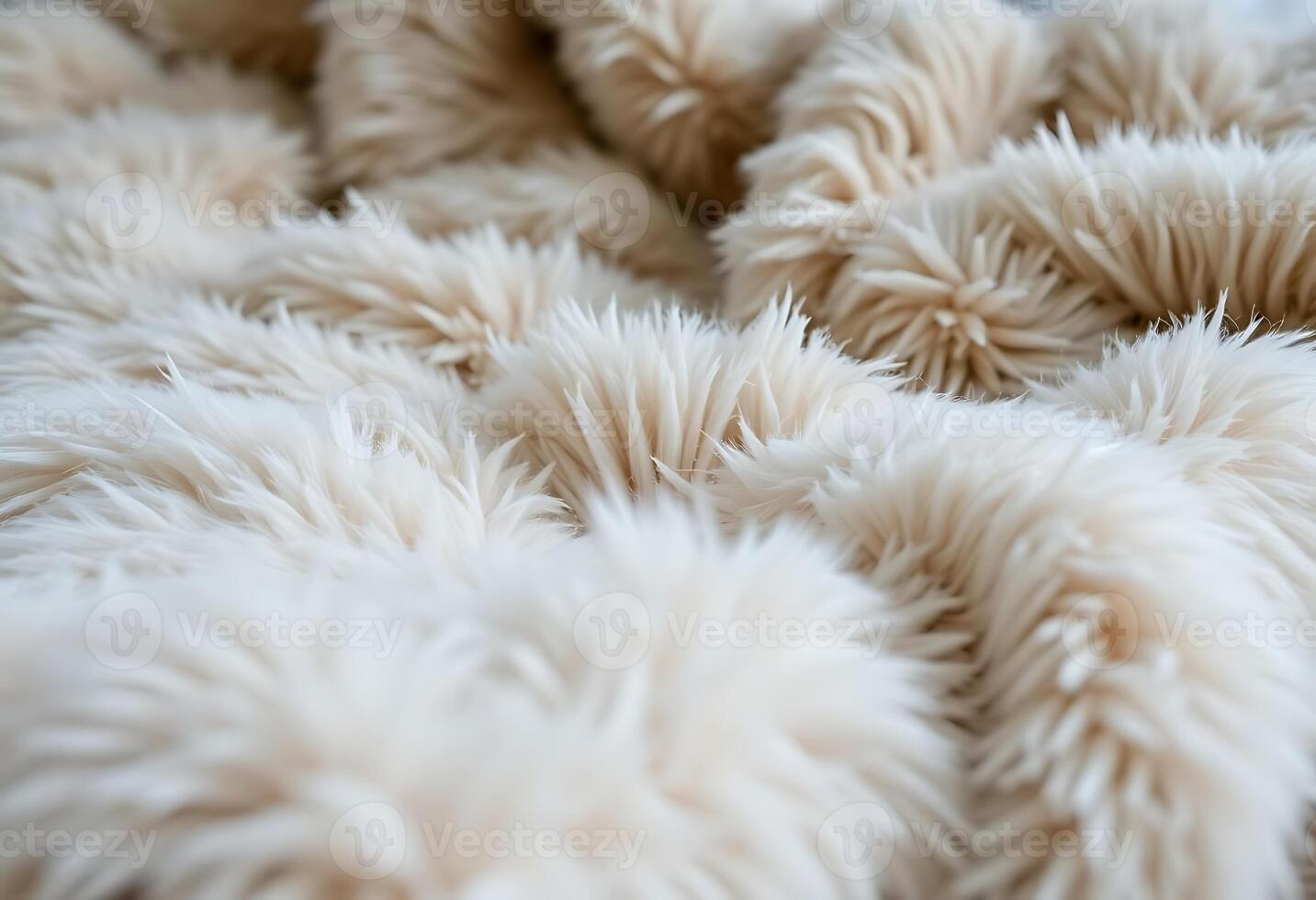 close up view of a fuzzy white object photo