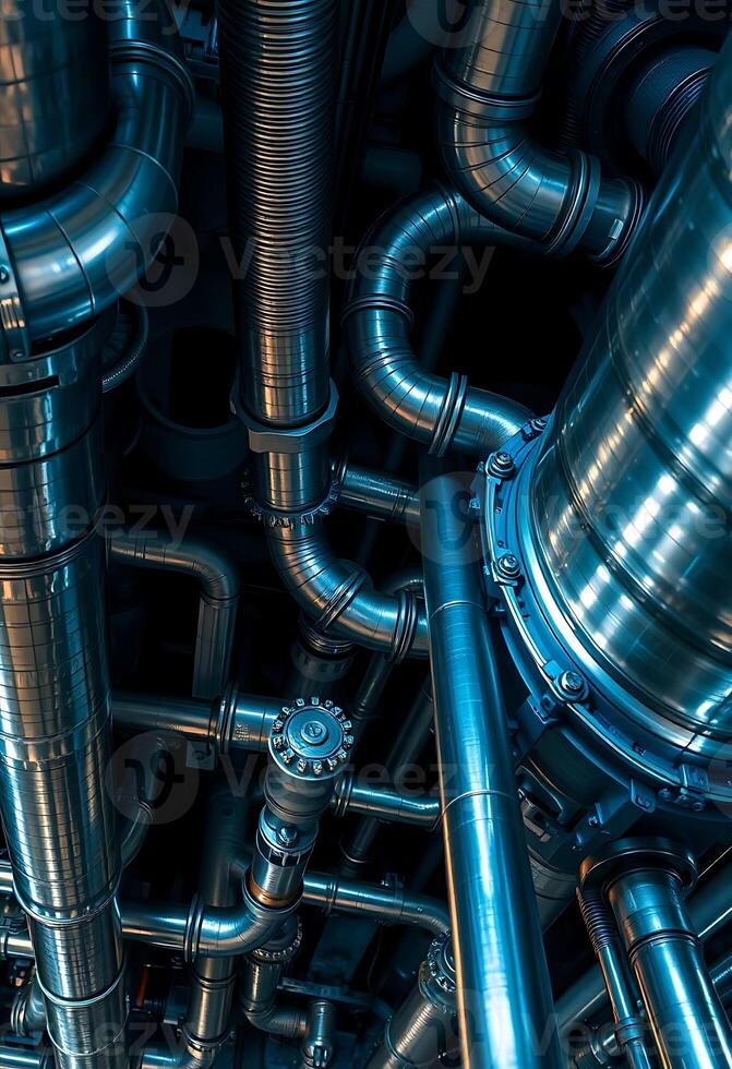 bunch of pipes that are all together photo