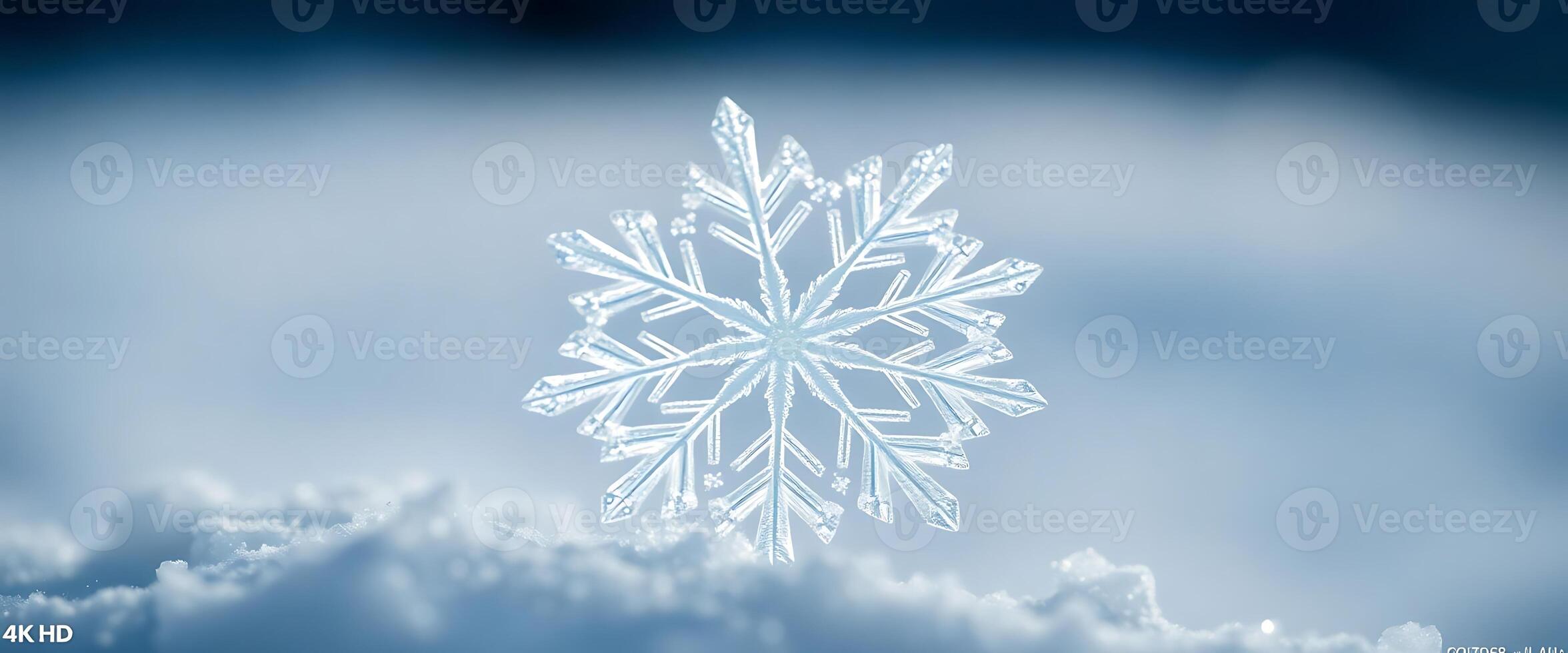 snowflake in the middle of a cloudy sky photo