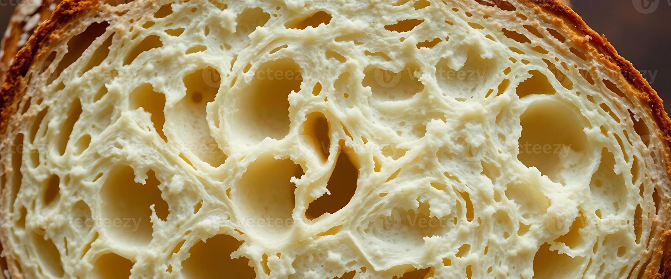 close up of a piece of bread photo