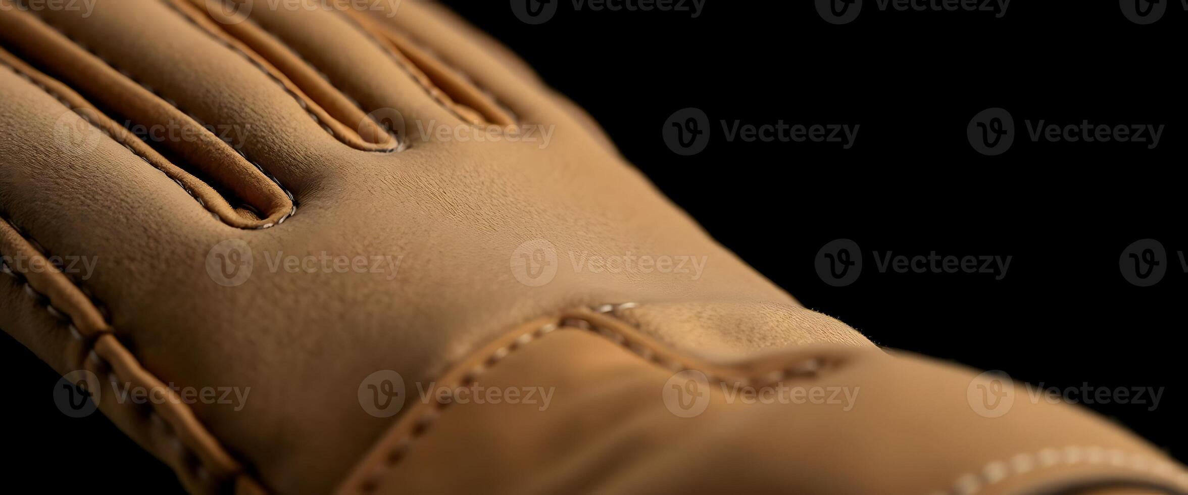 close up of a glove on a black background photo
