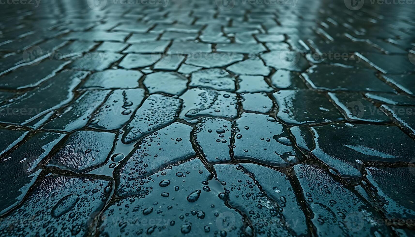 street that has some water on it photo