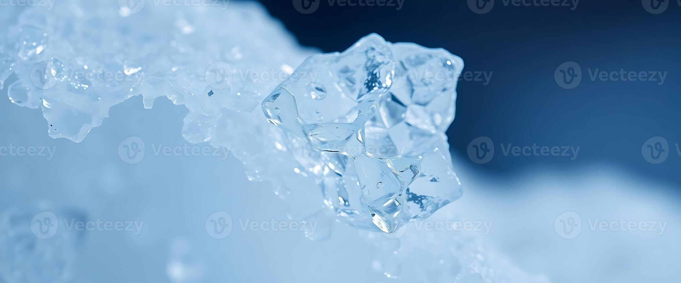close up of a piece of ice photo