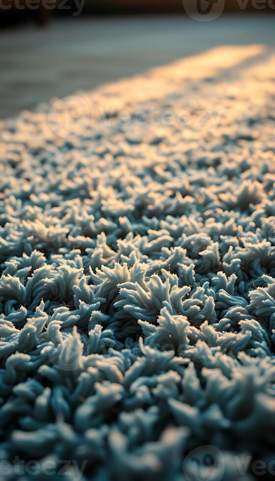 close up of a carpet with a blurry background photo