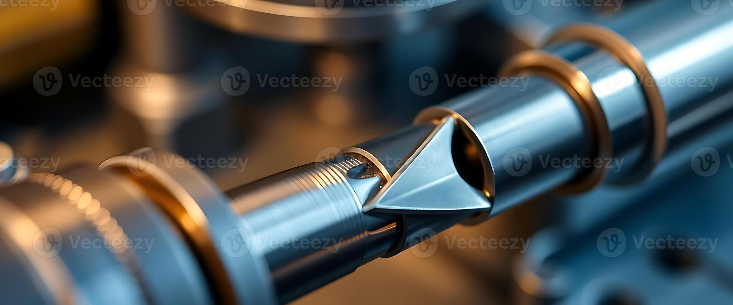 close up of a metal object with a screw photo