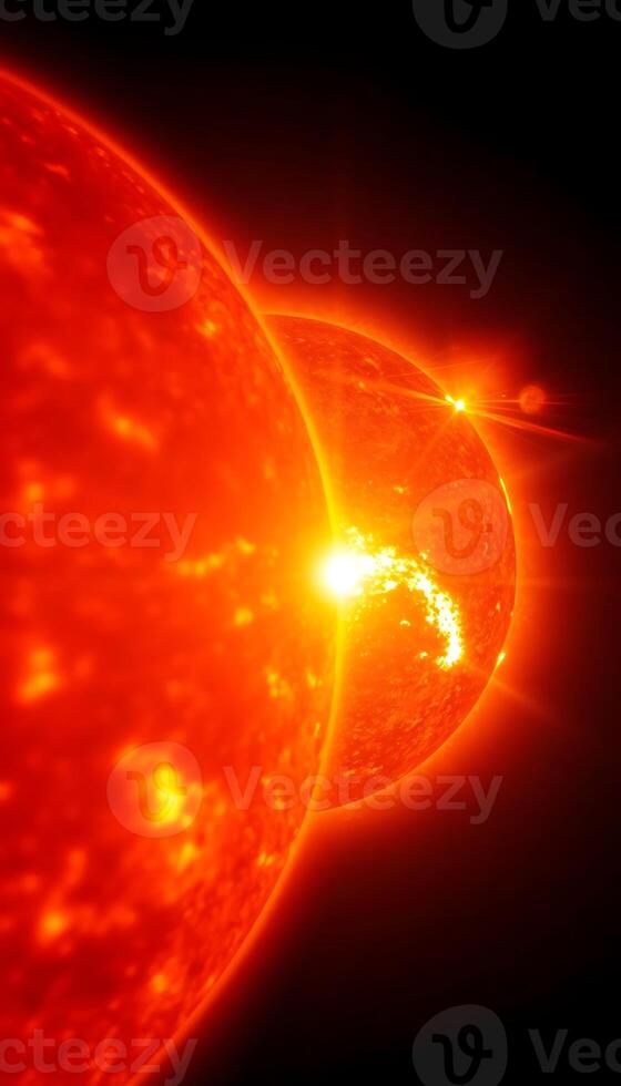 sun and its companion star are seen in this artist's impression photo