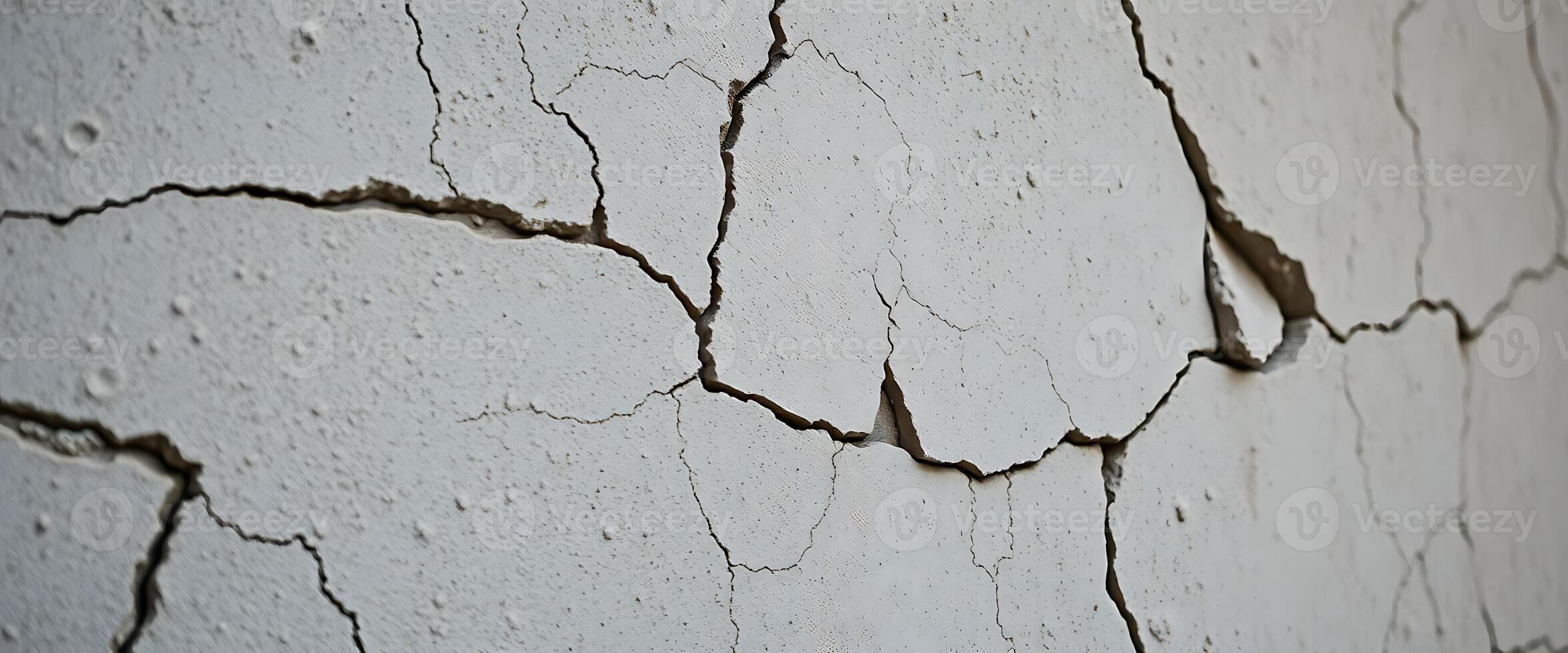 white wall with cracks and cracks on it photo