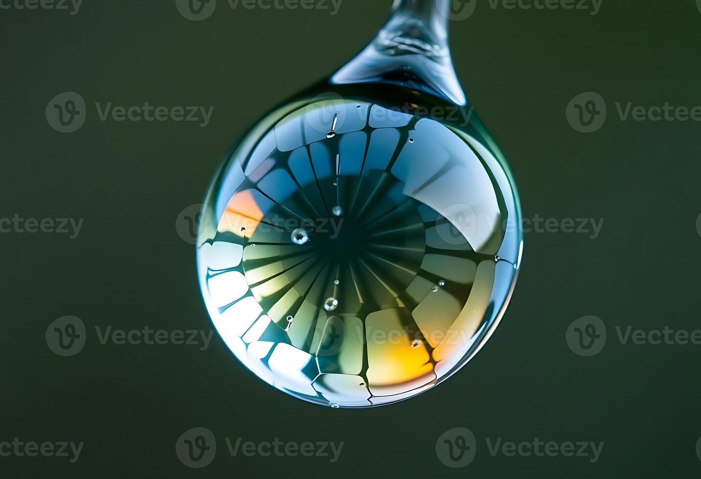 drop of water that is hanging from a faucet photo