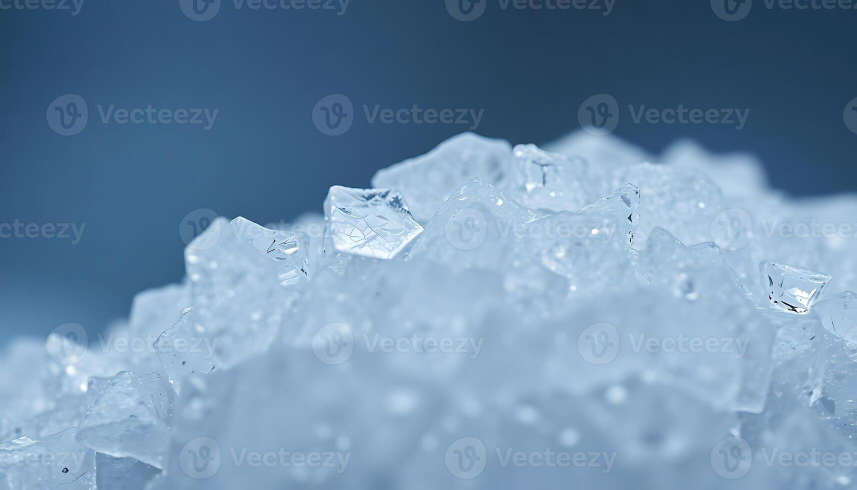 close up of ice cubes on a table photo
