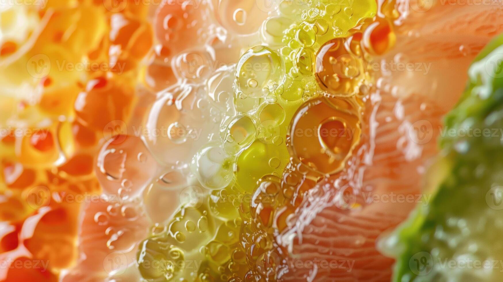 A close up of a colorful piece of food photo
