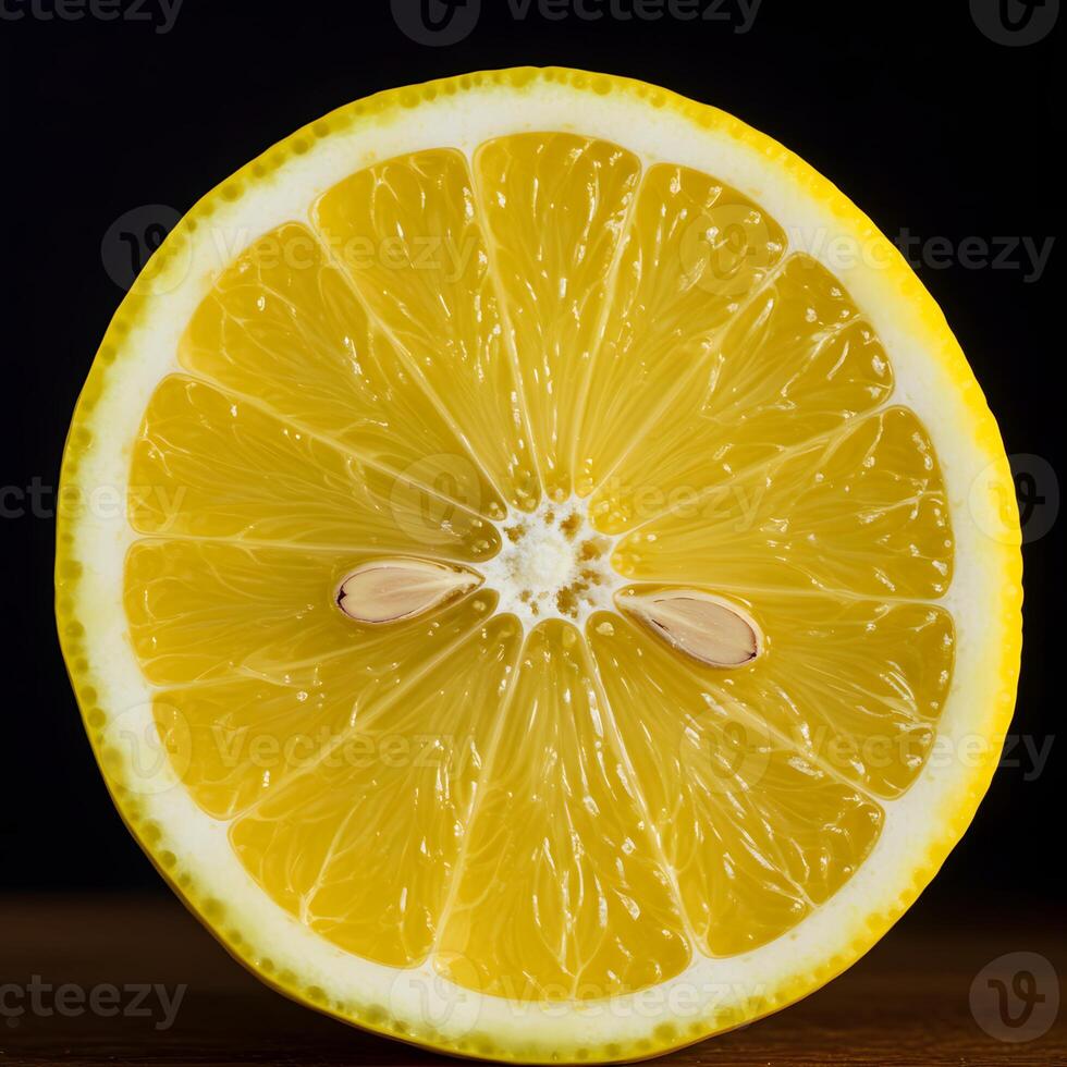 A close up of a lemon photo