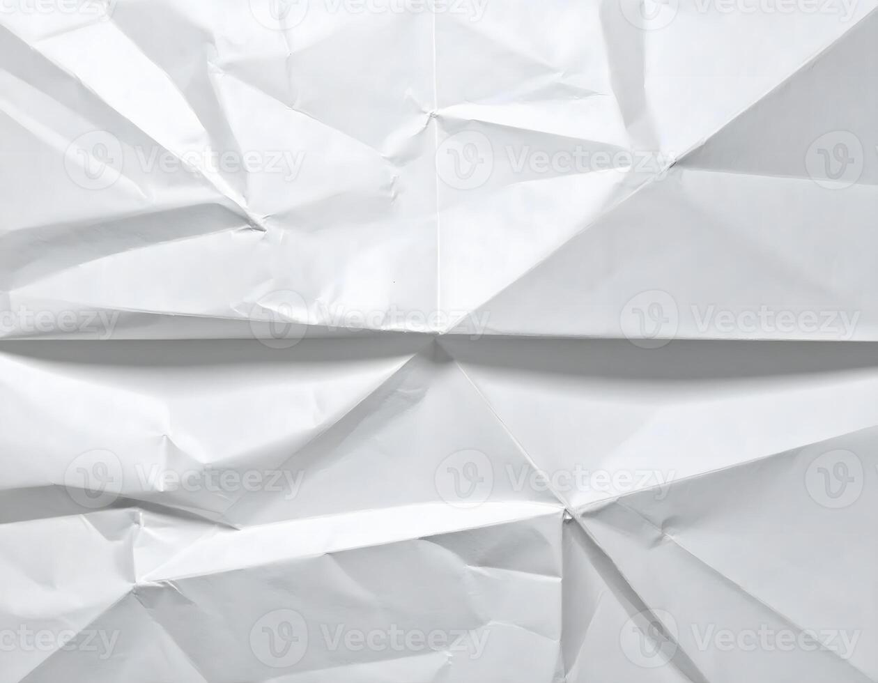 Crumpled paper background with white background photo