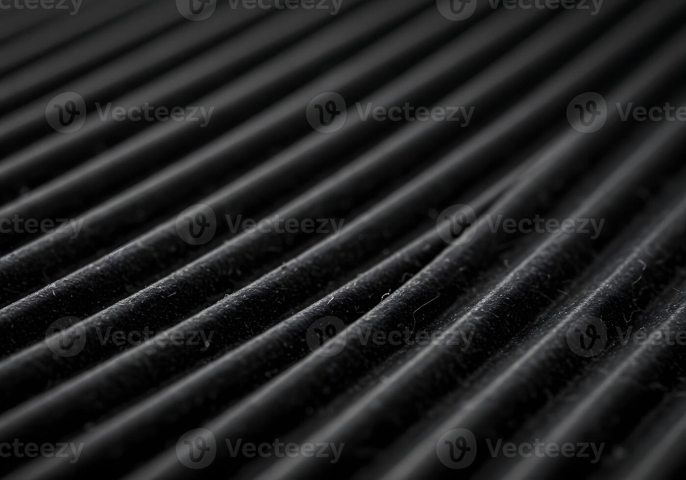 Close-Up Textured Black Wavy Lines Abstract Background, Modern Design, Surface Texture, Repeating Patterns, Dark Aesthetics, Graphic Elements. photo