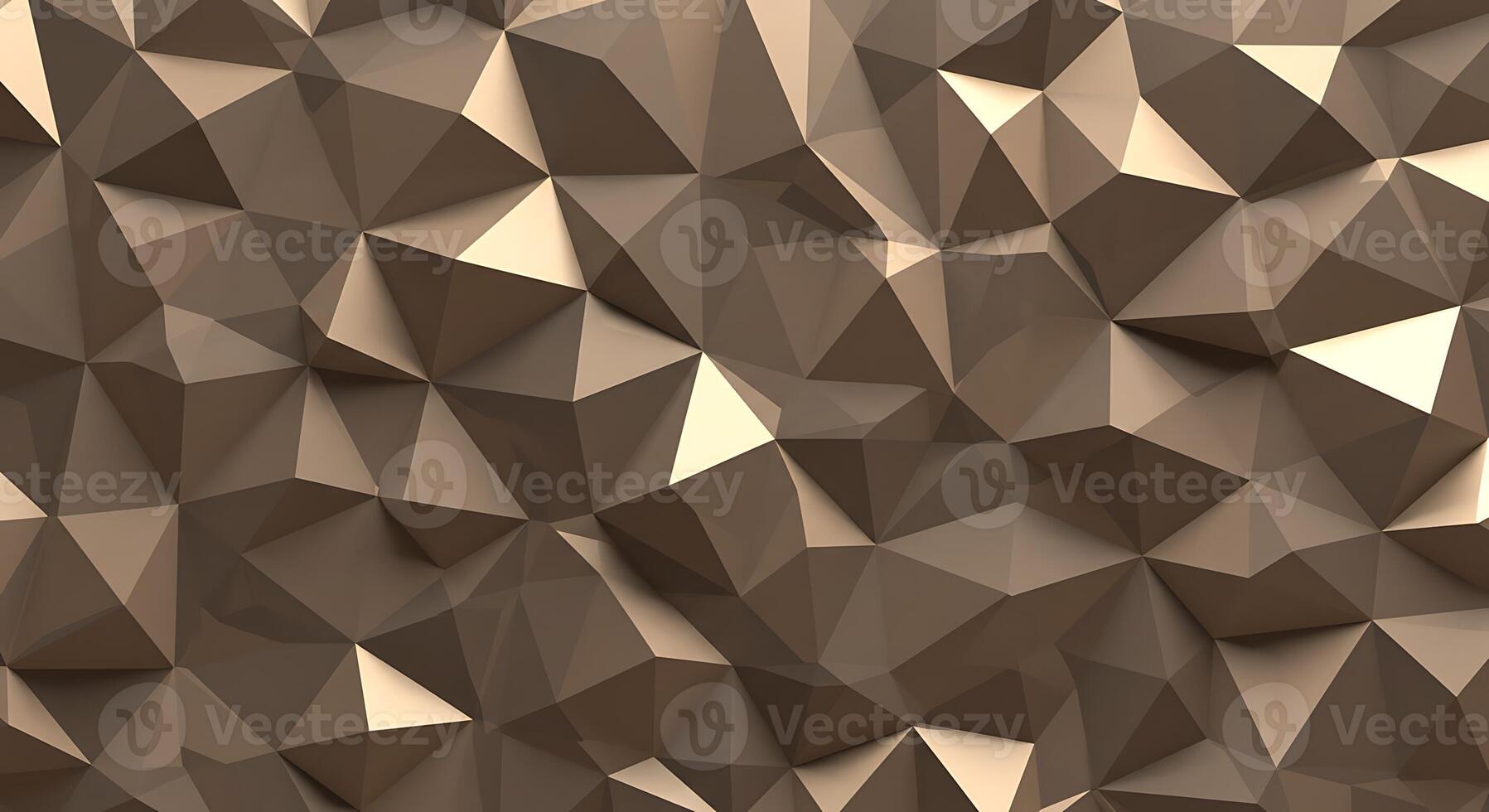 Abstract Polygon Background with Brown Triangular Shapes photo