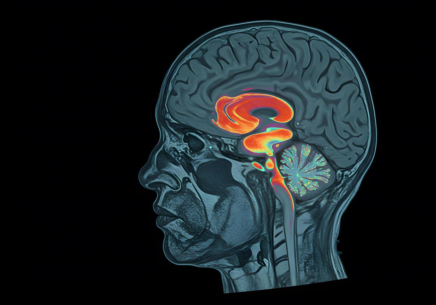 Brain mri medical diagnostic image photo