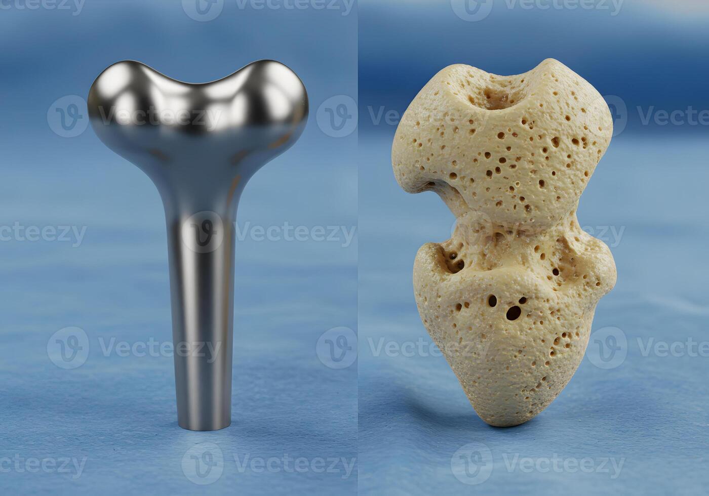Medical bone models comparison illustration photo