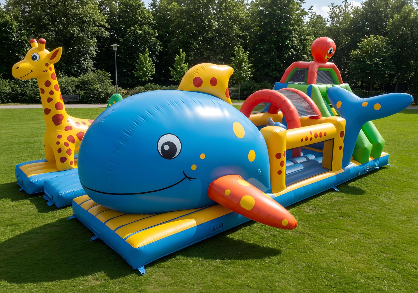 Inflatable play structure for kids photo