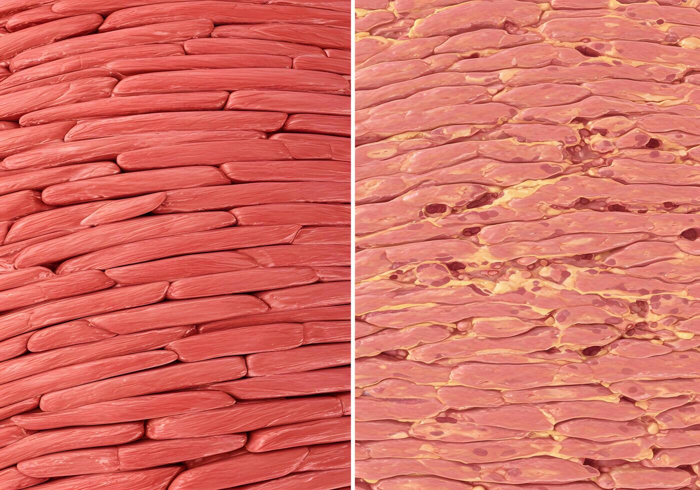 Microscopic biological tissue structures photo