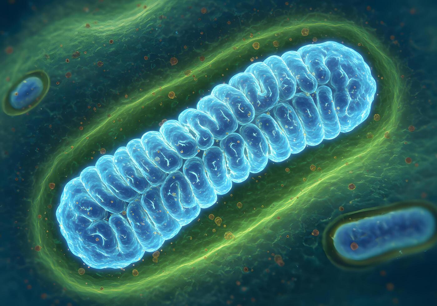 Mitochondria cell organelle illustration photo