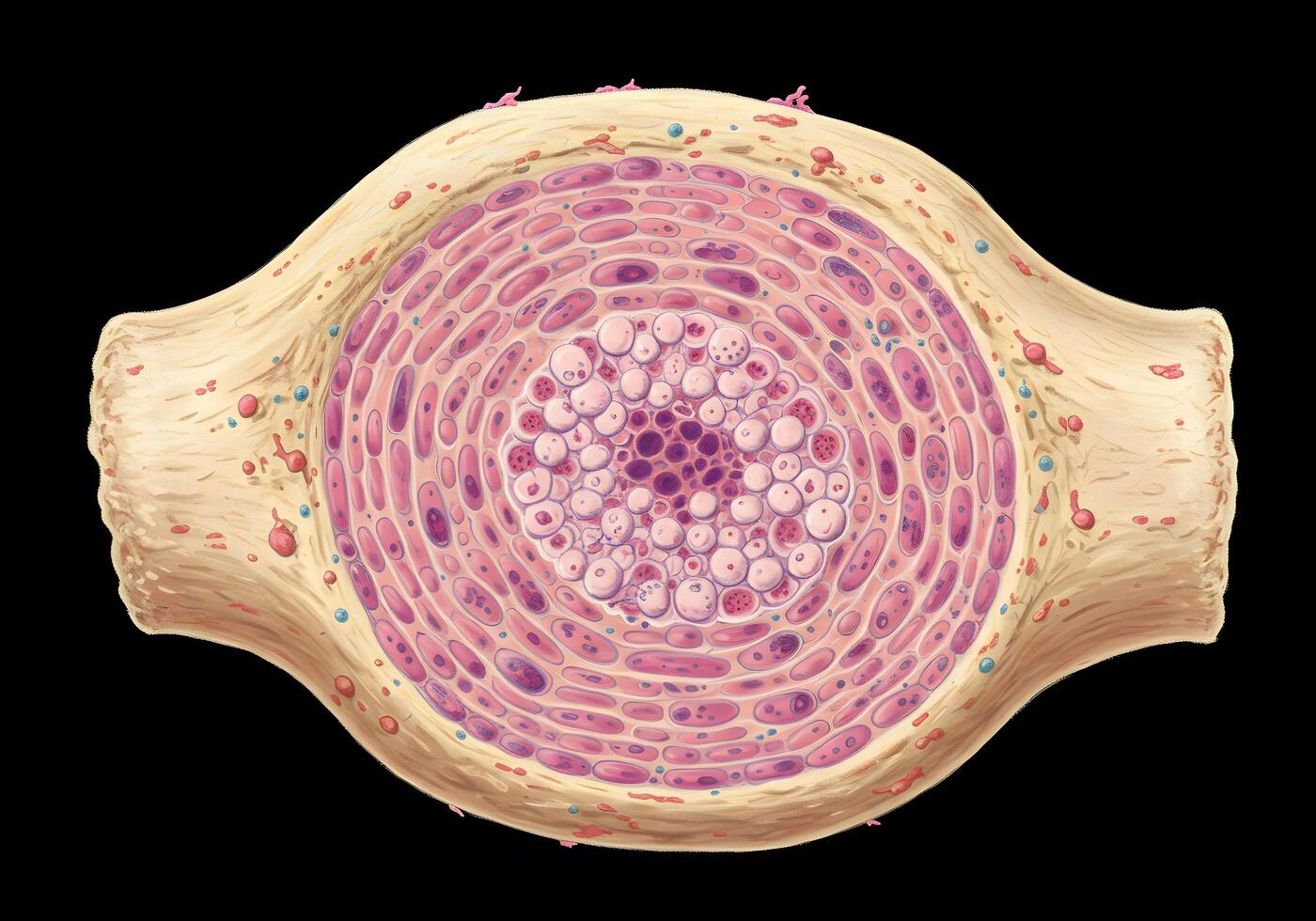 Cross section biological tissue photo