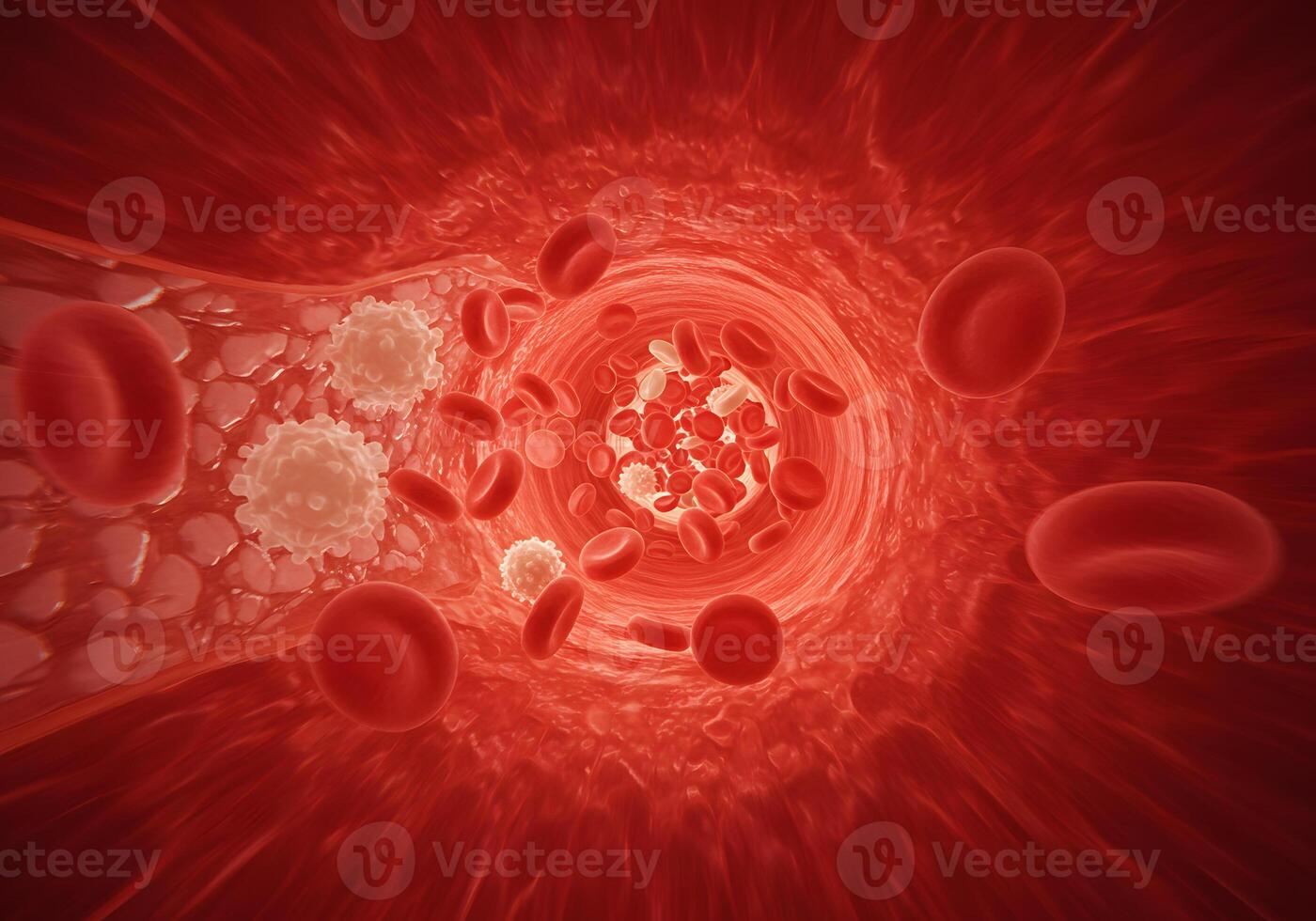 Blood vessel interior illustration photo