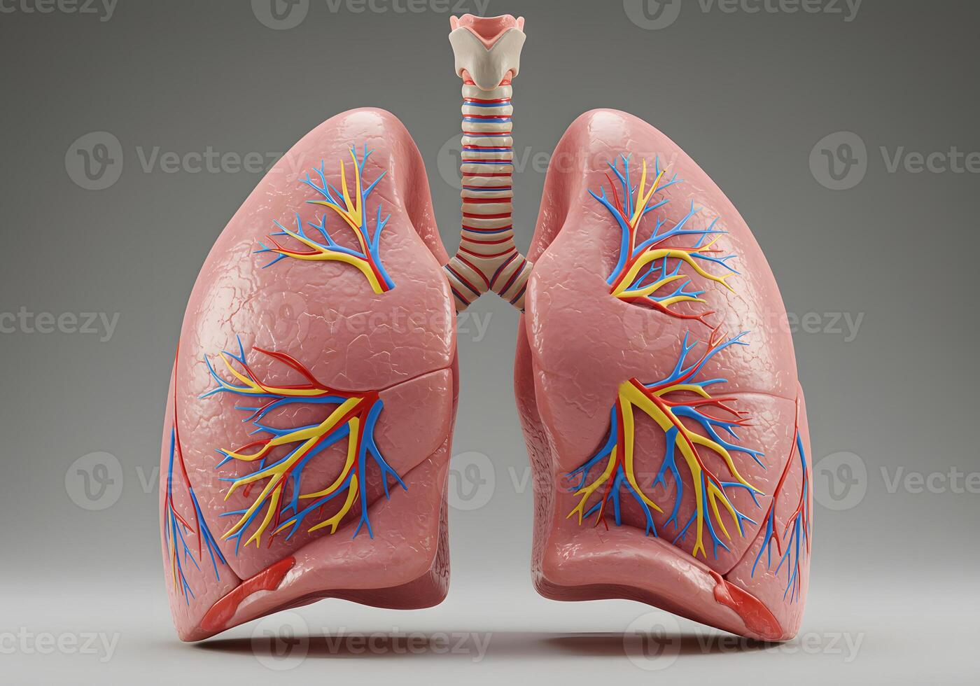 Human lungs anatomy model photo