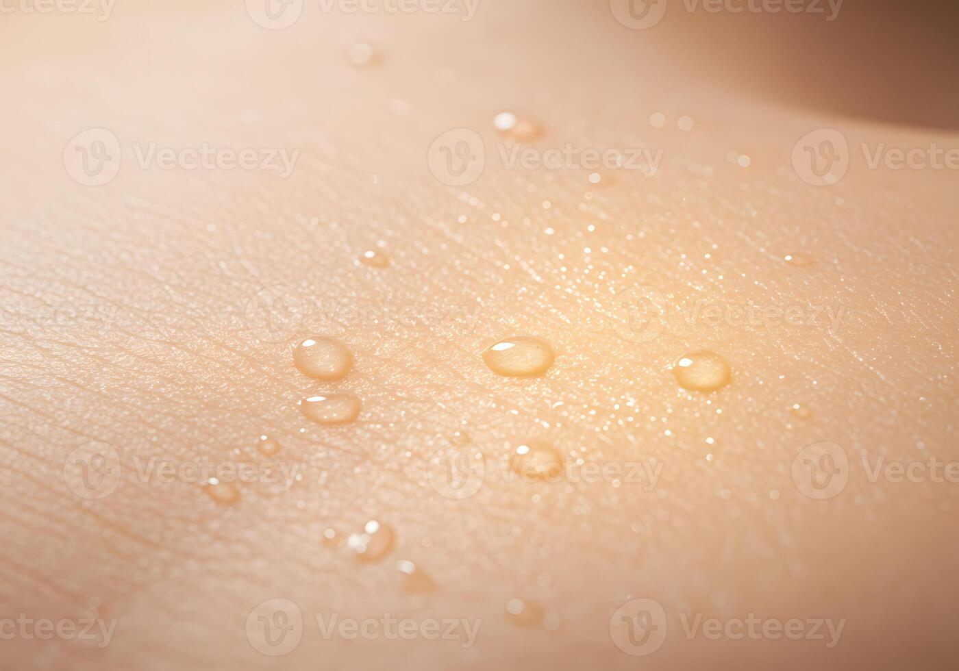 Water droplets on skin photo