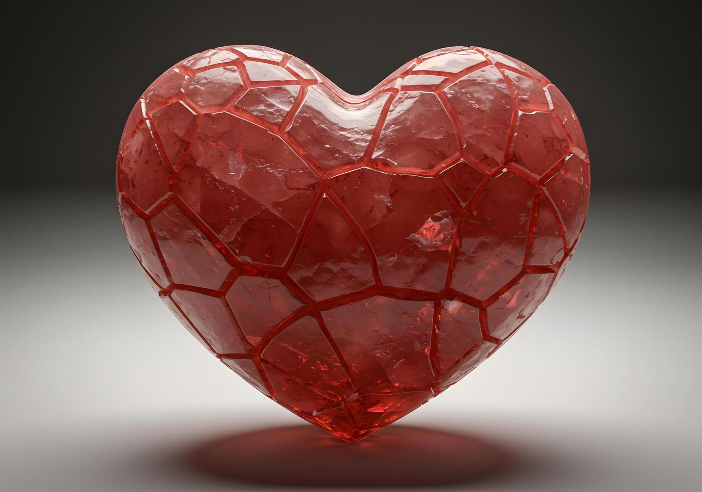 Broken heart visual design element photo