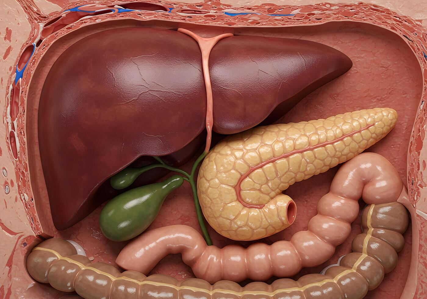 Internal organs anatomy model photo