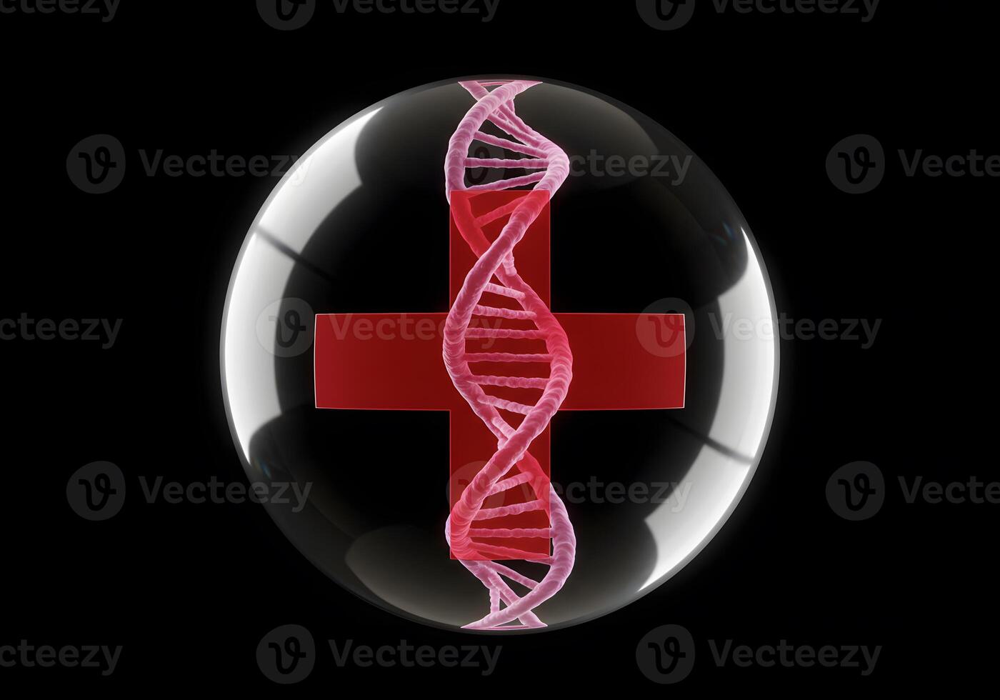 Medical sphere dna design photo