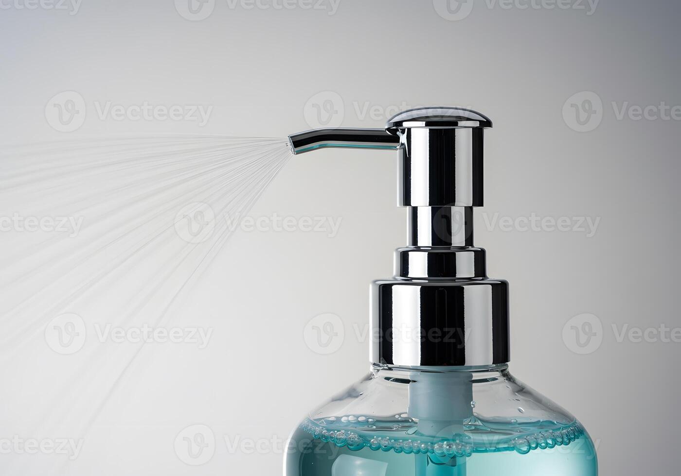 Soap dispenser dispenses liquid photo