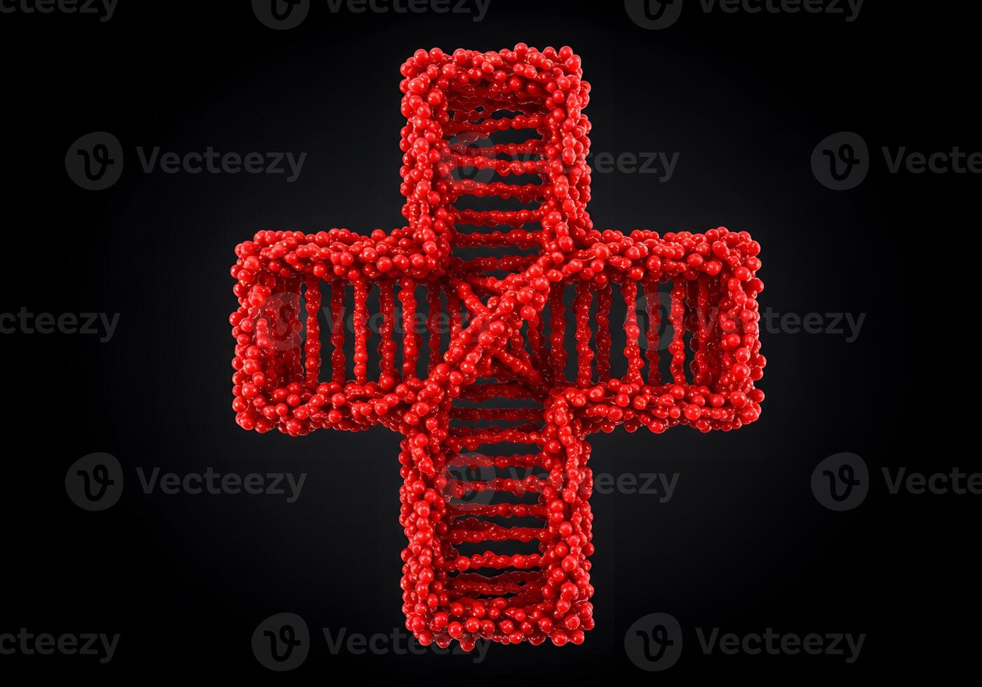 Red medical cross 3 d illustration photo