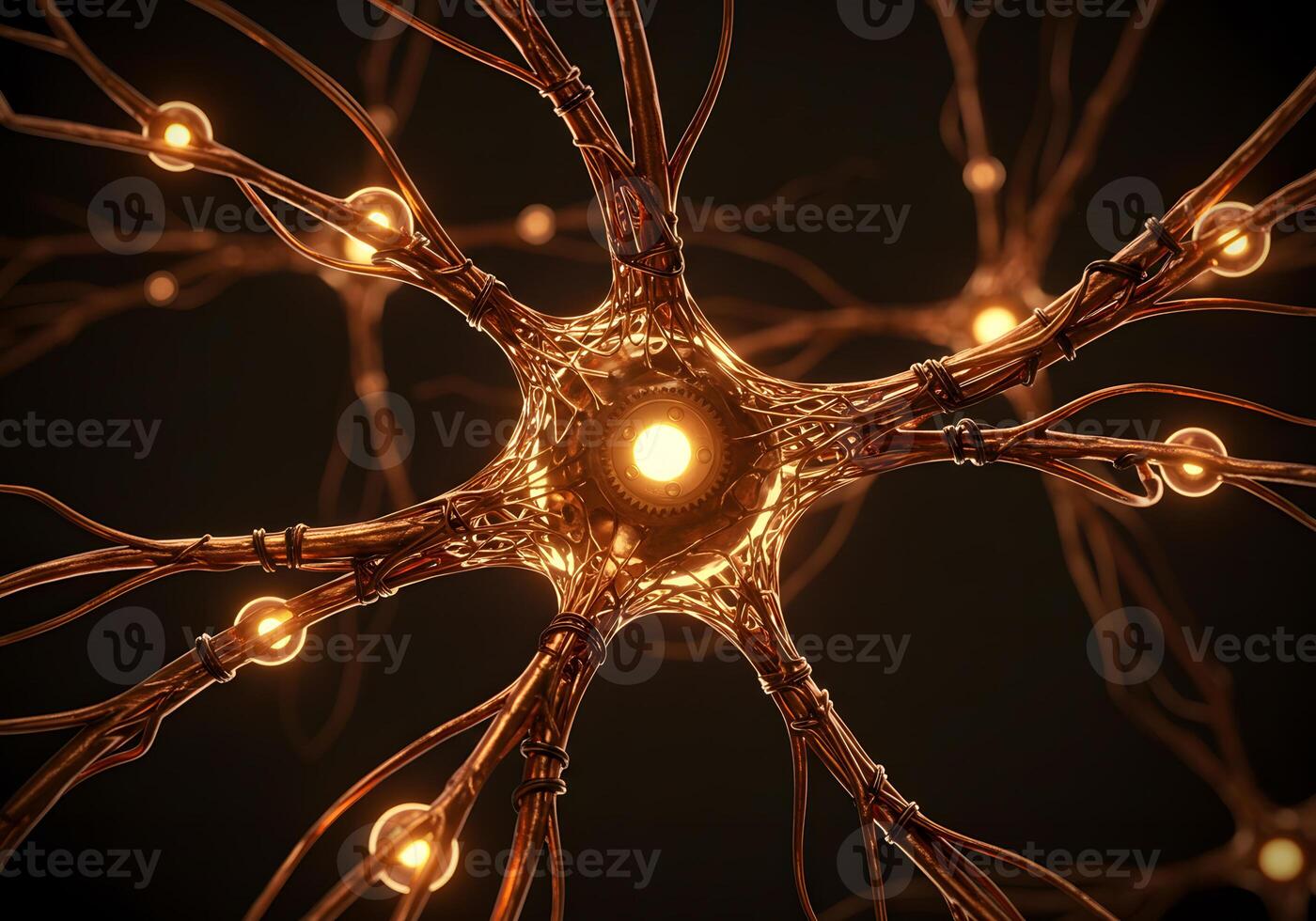 Neuron structure illustration photo