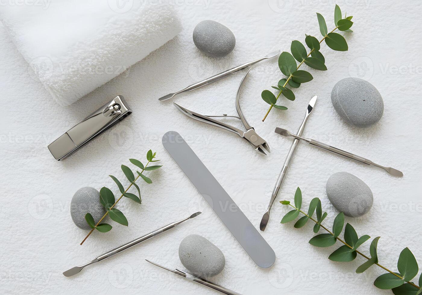 Manicure tools and accessories set photo