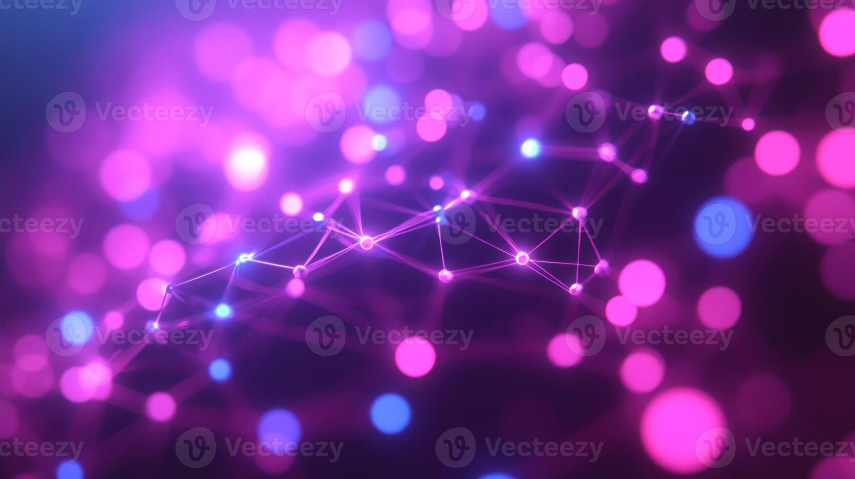 Abstract background with dots and lines photo