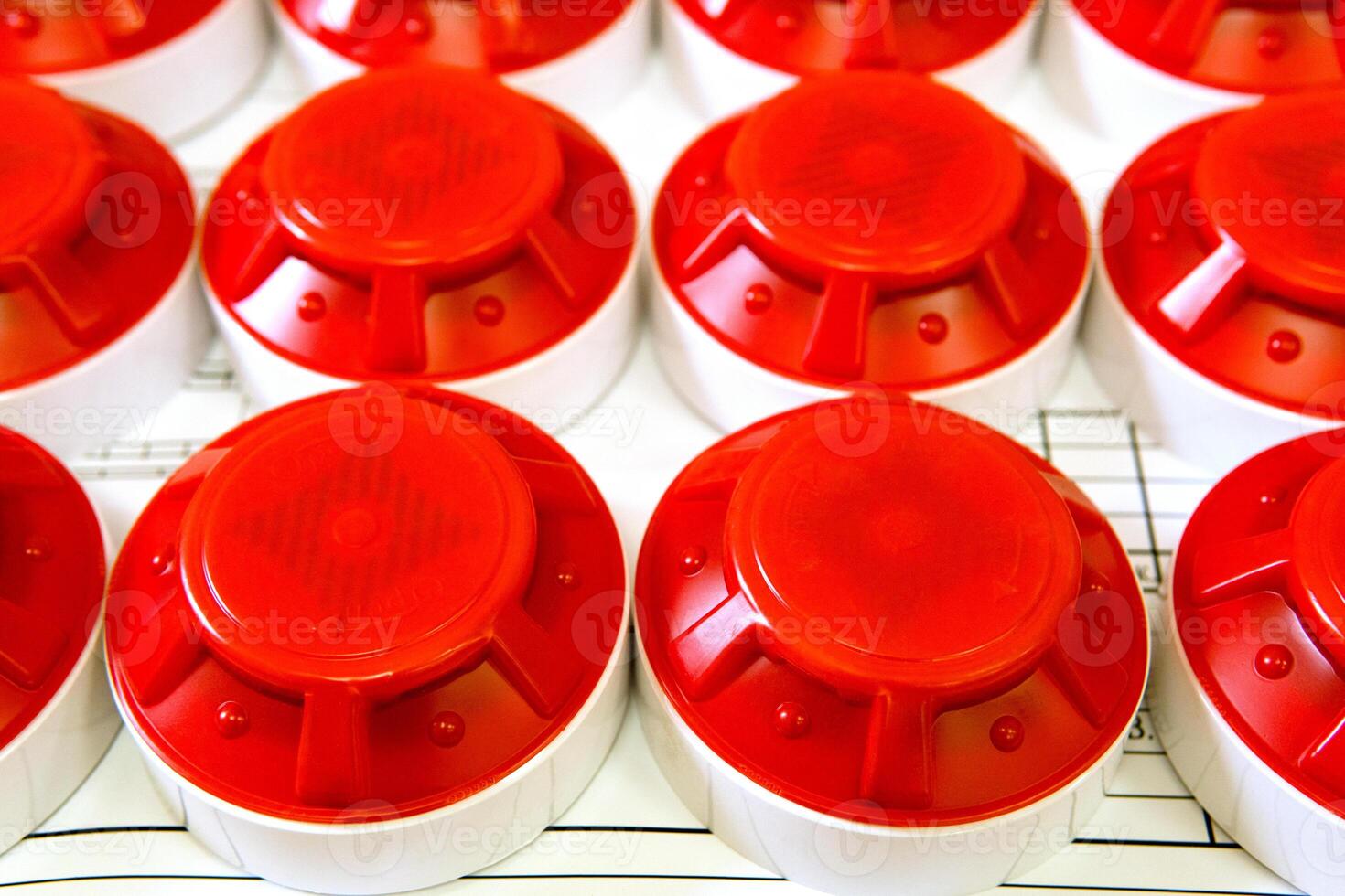Fire safety equipment and plan on the table. selective focus photo