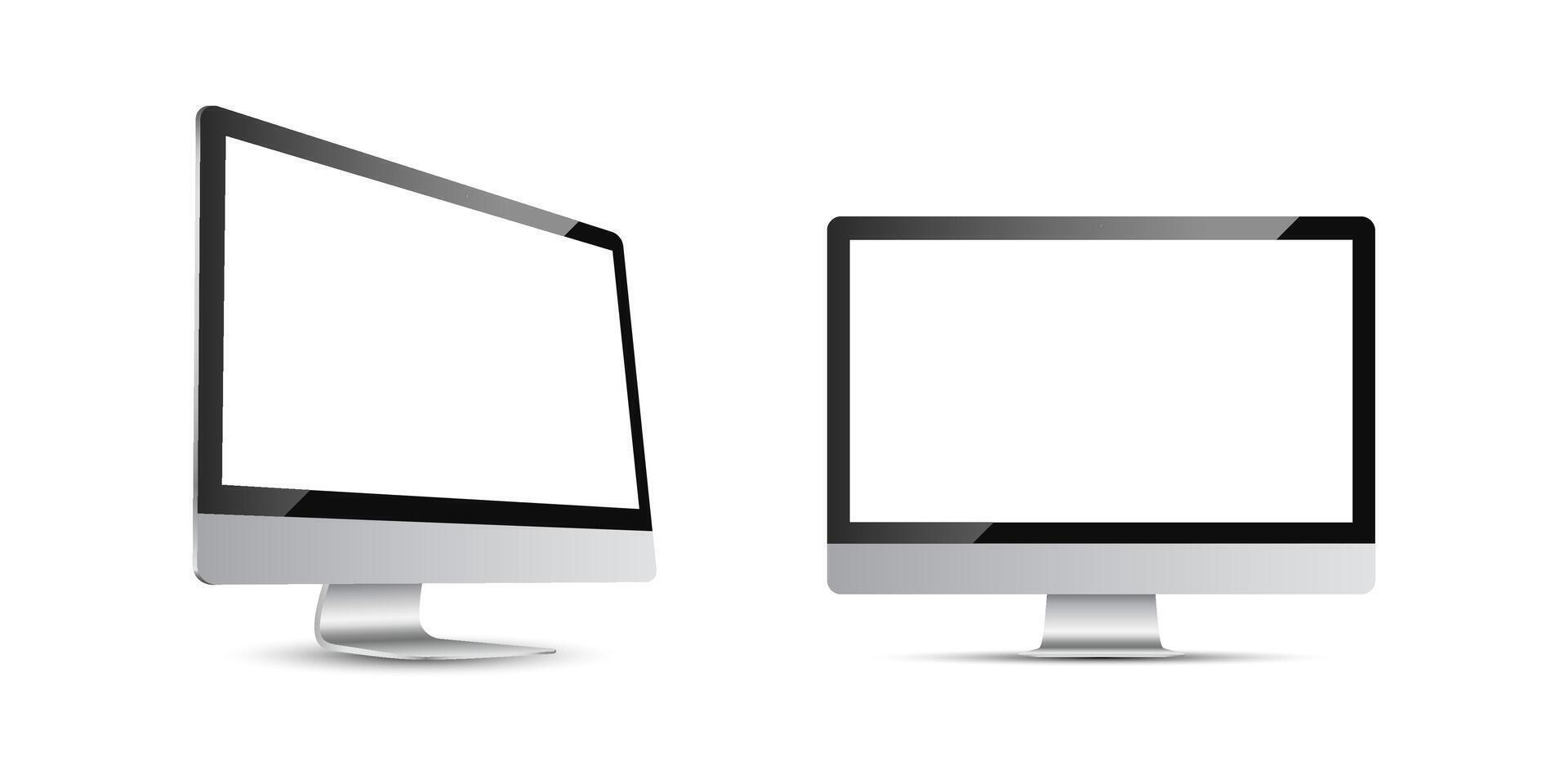 Modern screen device illustration. vector