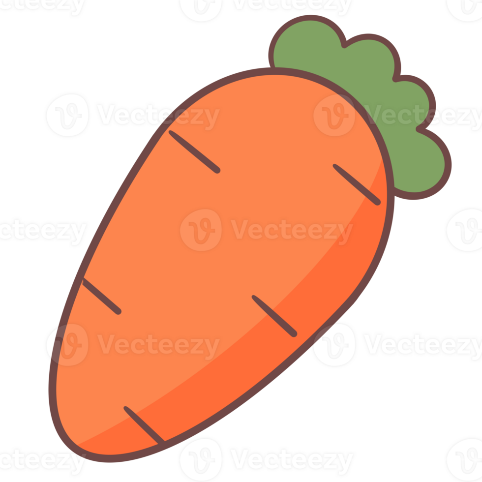 carrot icon on transparent background png