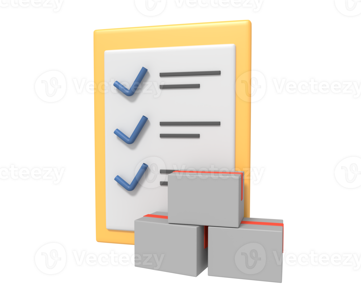 Management inventory of concept illustration checklist png