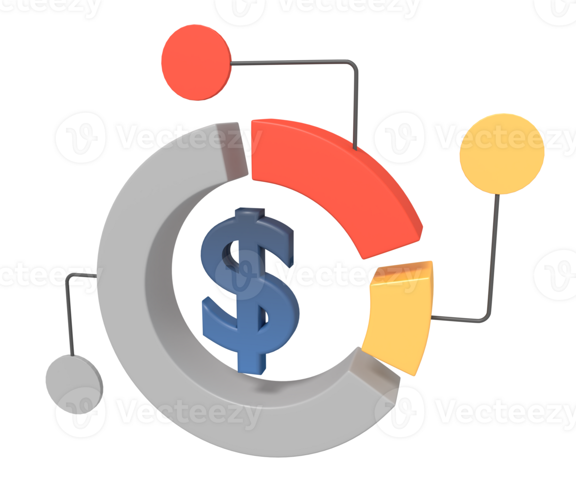 Management company allocation concept illustration png