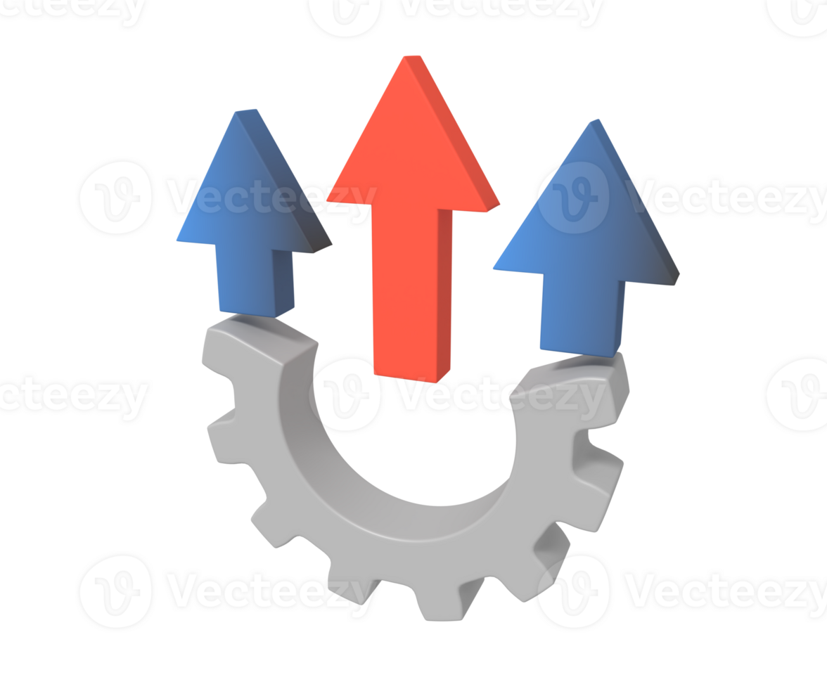 Business system improvement grow up concept png