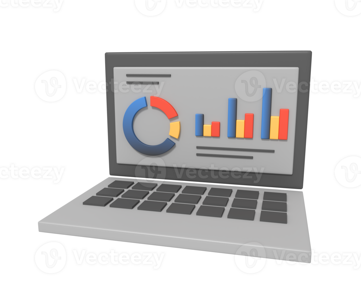 Management dashboard company statistics chart concept illustration png