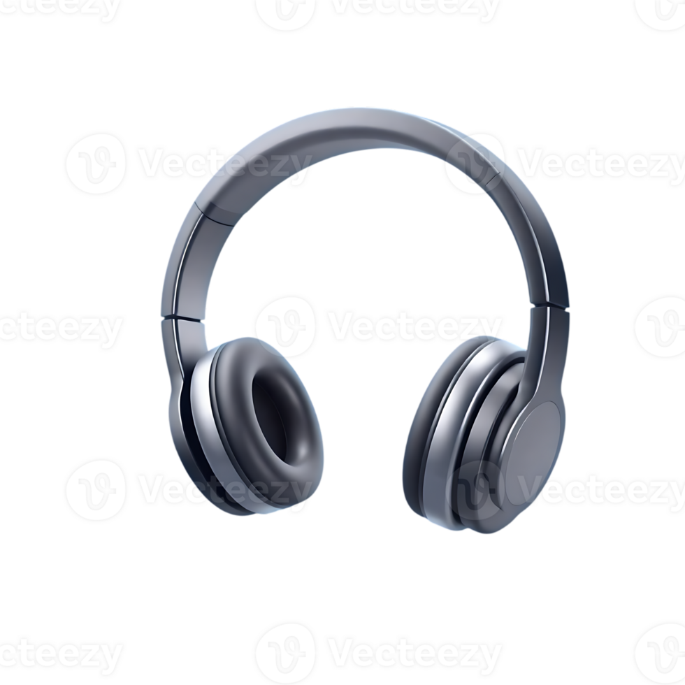 Sleek wireless headphones object. png