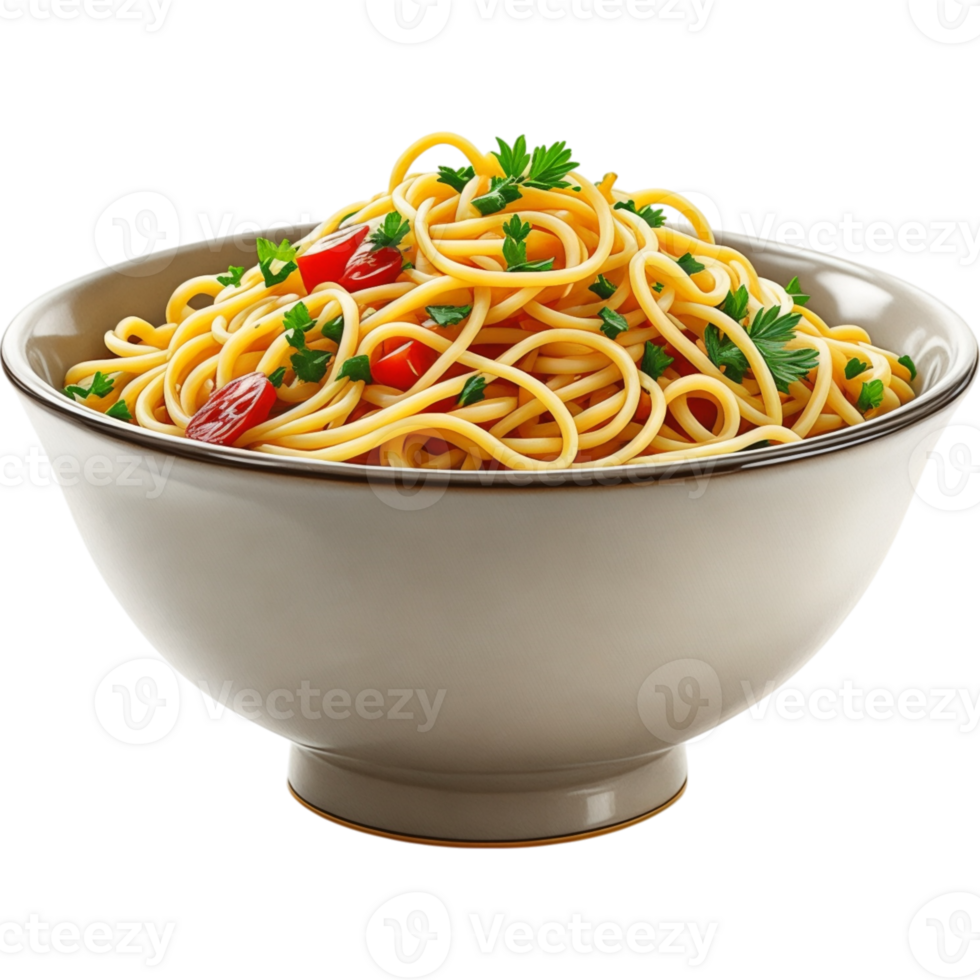 StirFried Noodles with Bean Sprouts and Soy Sauce png
