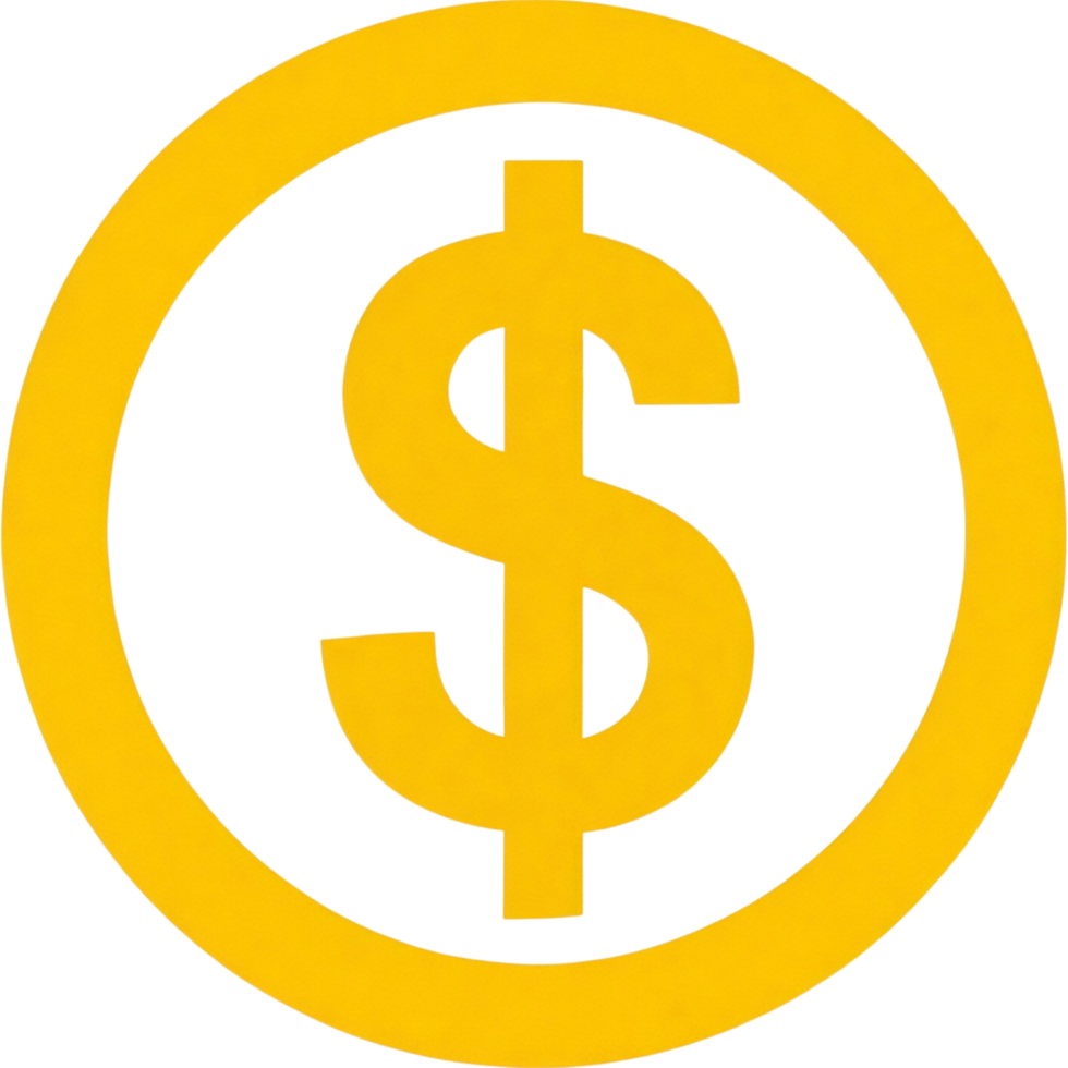 Yellow Dollar Sign png