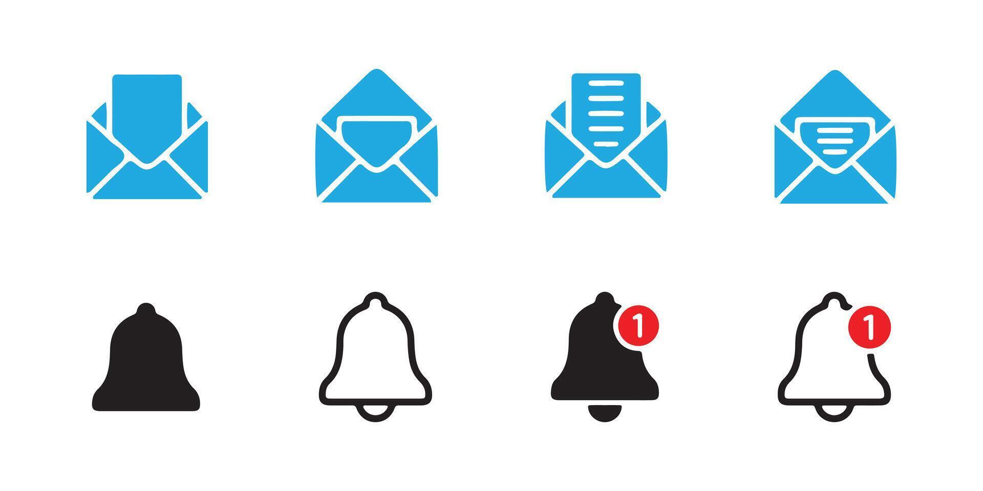 email, notification icon. Reminder symbol vector