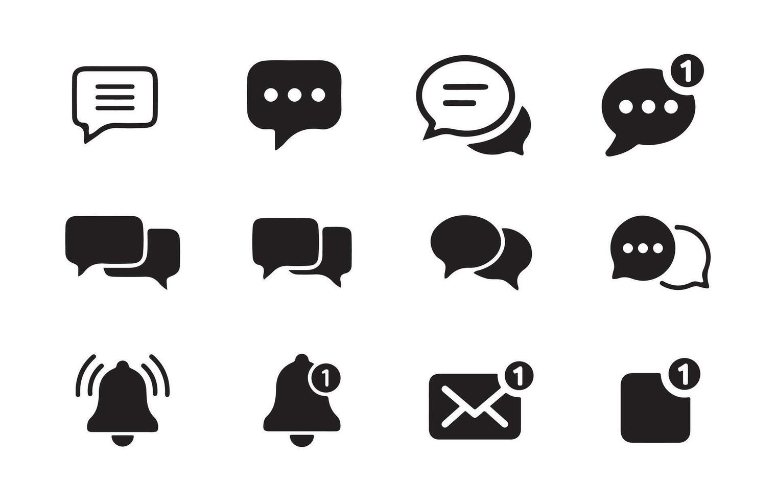 Contacts message send letter isolated flat vector