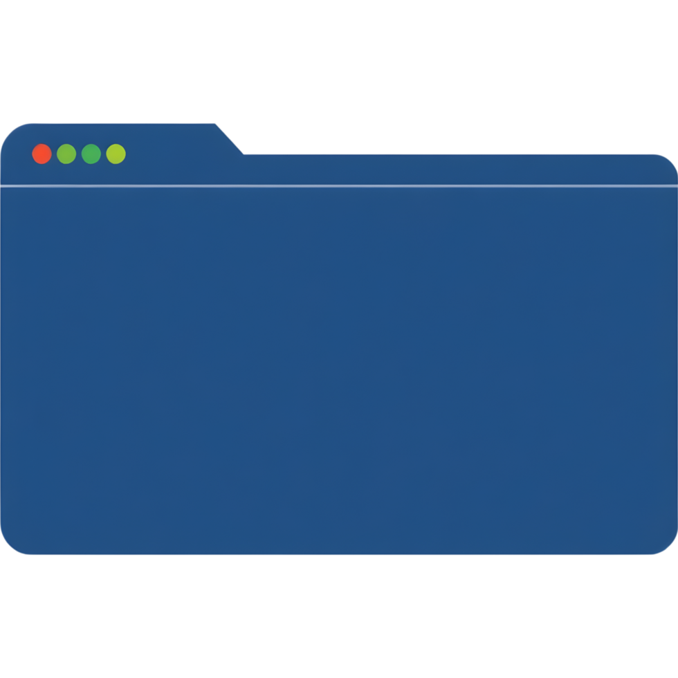 Blue Browser Interface Mockup Icon png